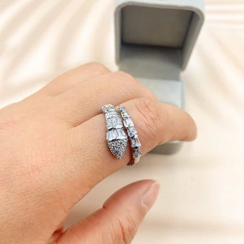 Serpent Wrap Statement Ring
