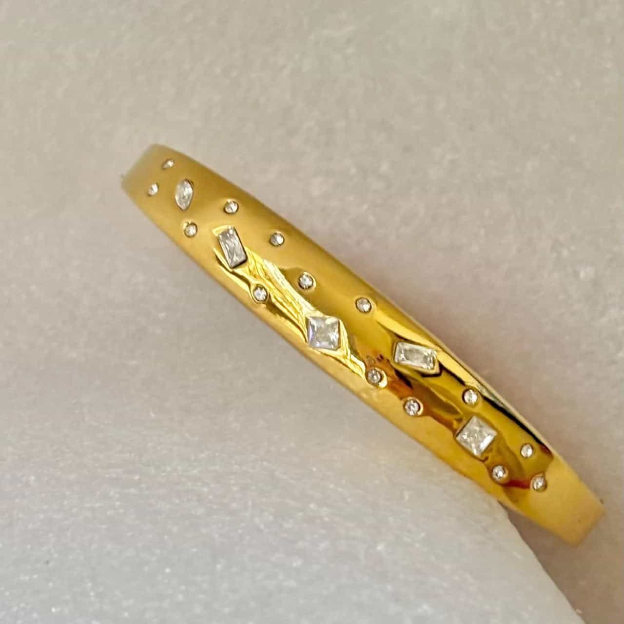 Starburst Crystal Cuff Bracelet