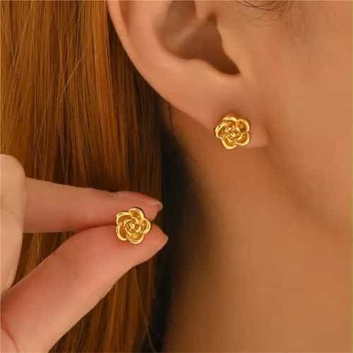 Rose Stud Earrings