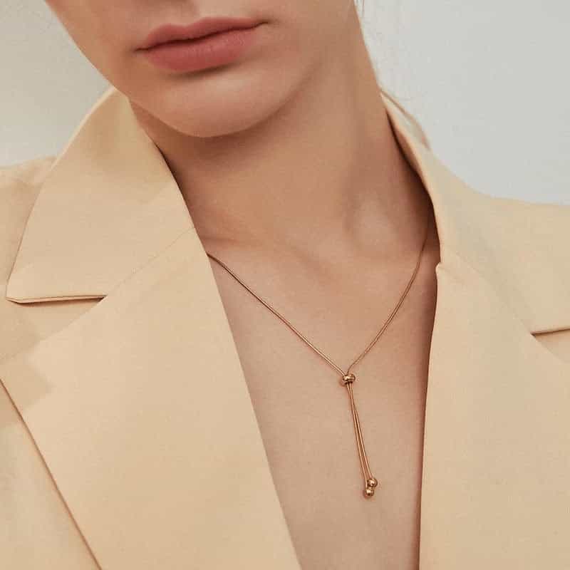 Adjustable Snake Chain Y-Necklace