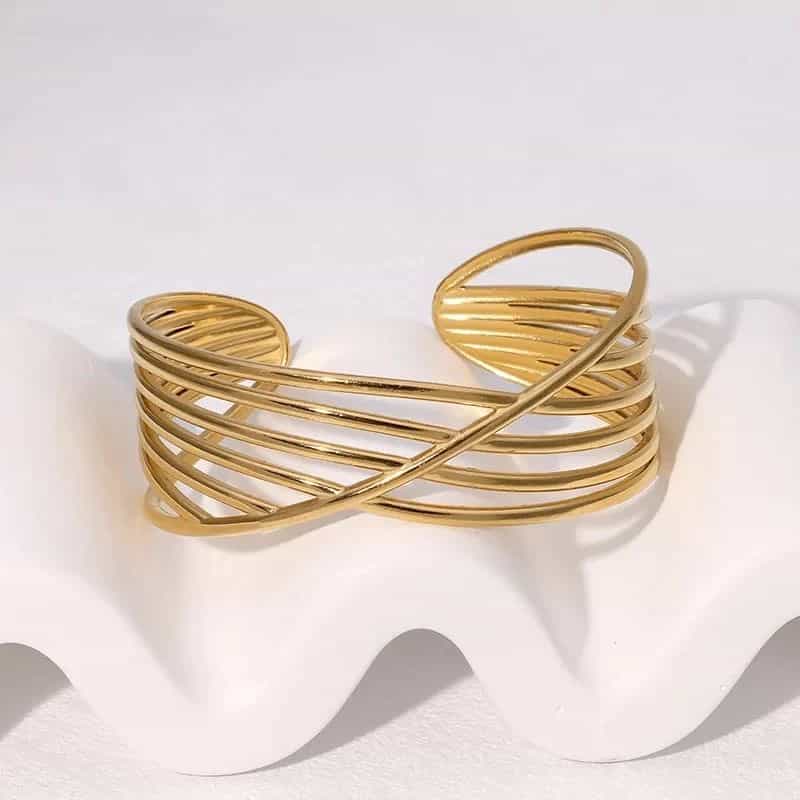 Criss-Cross Wire Cuff
