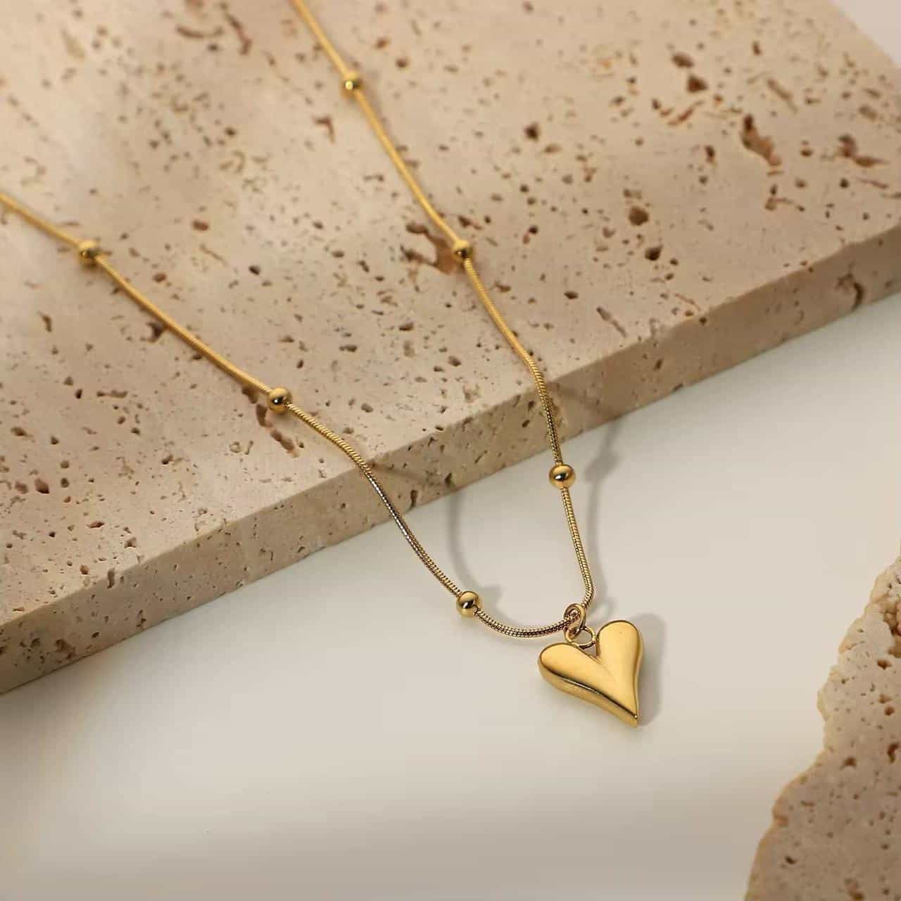 The Dainty Puffy Heart Necklace