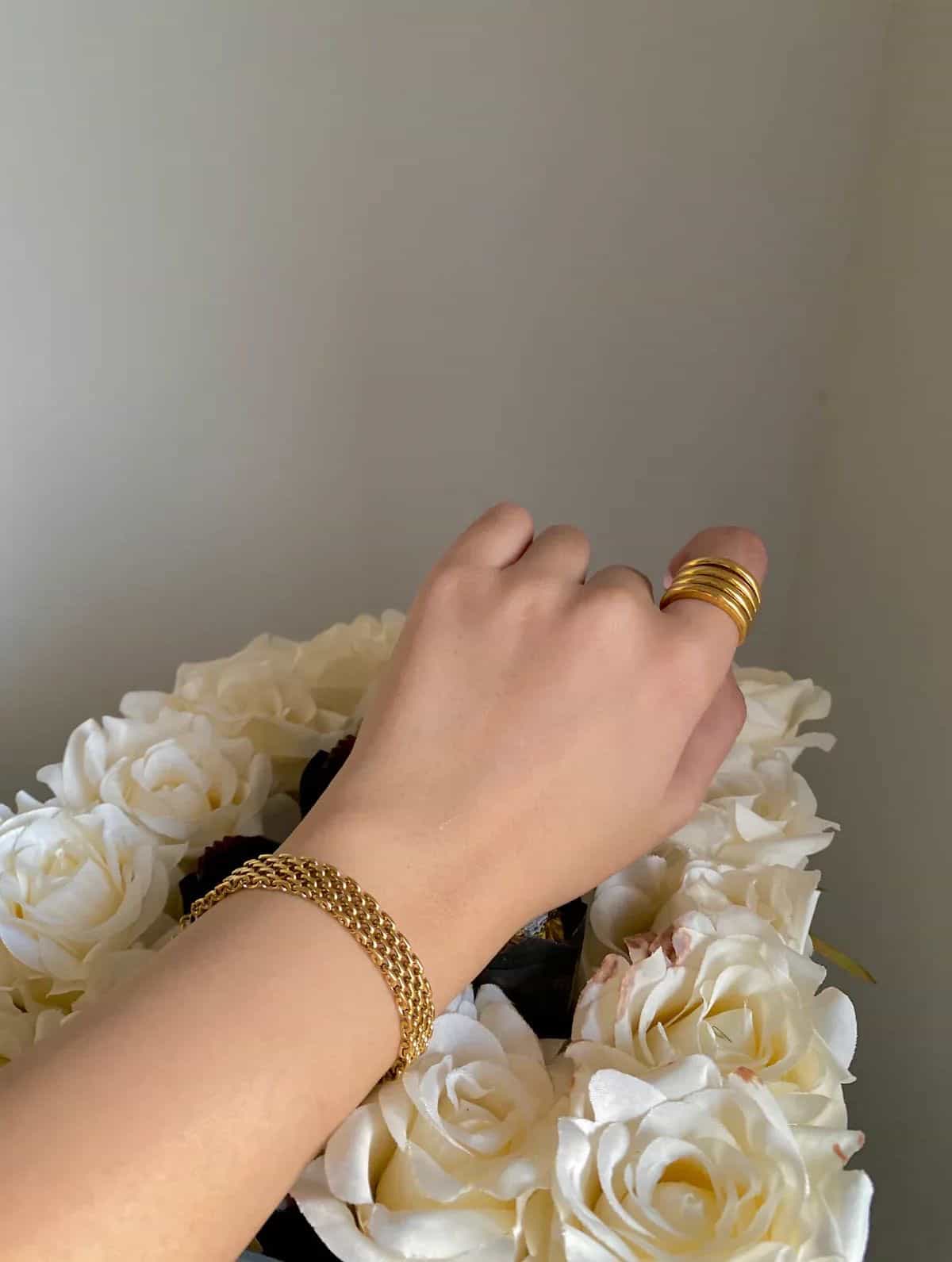 The Woven Gold Mesh Bracelet