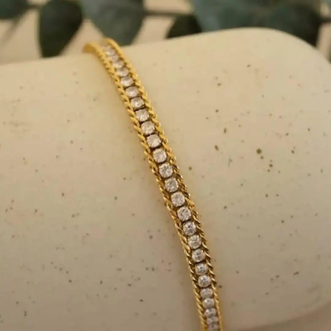 Luxe Crystal Rope Tennis Bracelet