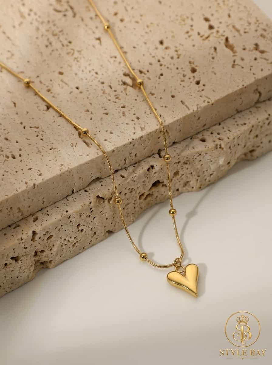 The Dainty Puffy Heart Necklace